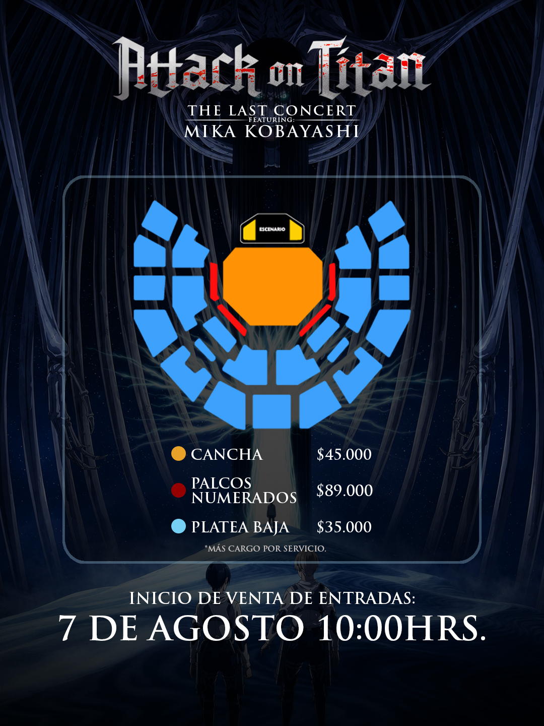 Con Mika Kobayashi: Se anuncia  Attack on Titan - The Last Concert en Chile